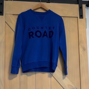 Country Road Vibrant Blue Crew Neck Sweater